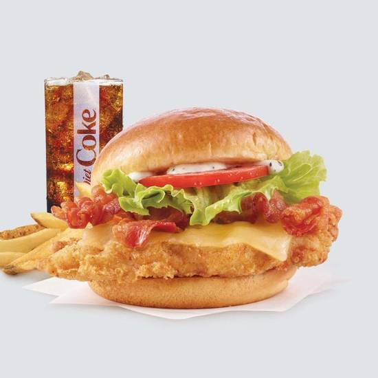 Order Asiago Ranch Chicken Club Combo food online from Wendy store, Dickinson on bringmethat.com