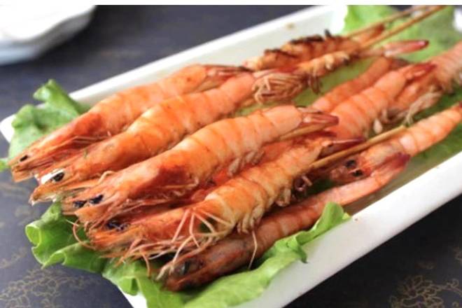 Order Grilled Shrimp (4 Each)烤大虾 food online from Green China Grill store, San Diego on bringmethat.com
