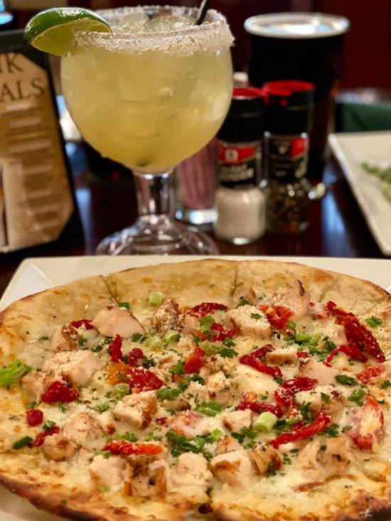 Order Artichoke Dip Pizza food online from The Goose Acre store, The Woodlands on bringmethat.com