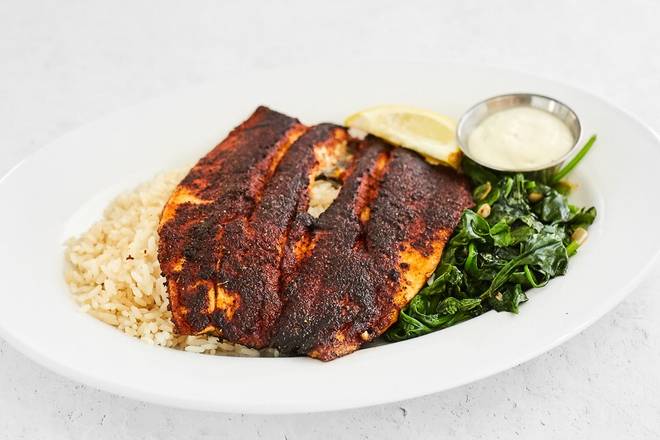 Order Blackened Rainbow Trout food online from Fish City Grill store, Flower Mound on bringmethat.com