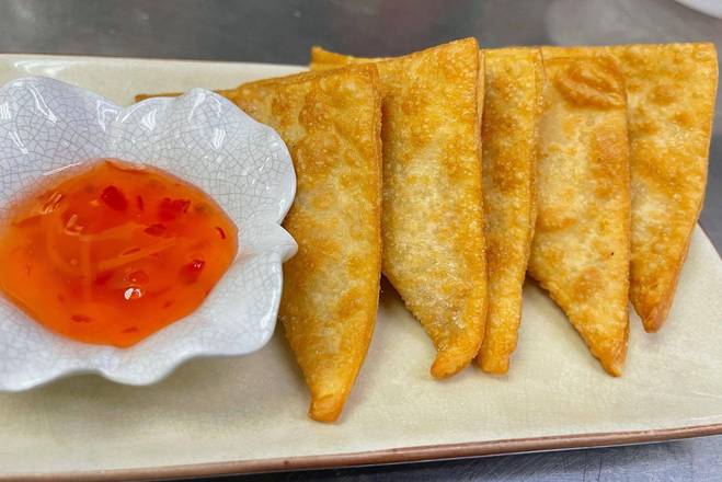 Order A.5 Crab Puffs (5 pcs) food online from E & T Thai Food store, Lone Tree on bringmethat.com