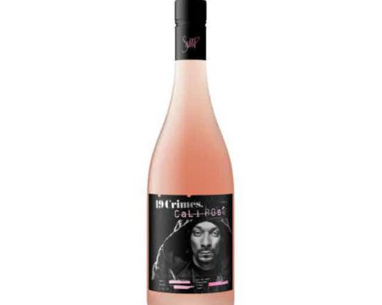 Order 19 Crimes Cali Rose, 750mL wine (10.5% ABV) food online from Golden Ox Liquors store, Saint Augustine on bringmethat.com