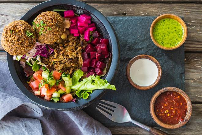Order Chicken Shawafel food online from Sajj store, San Francisco on bringmethat.com