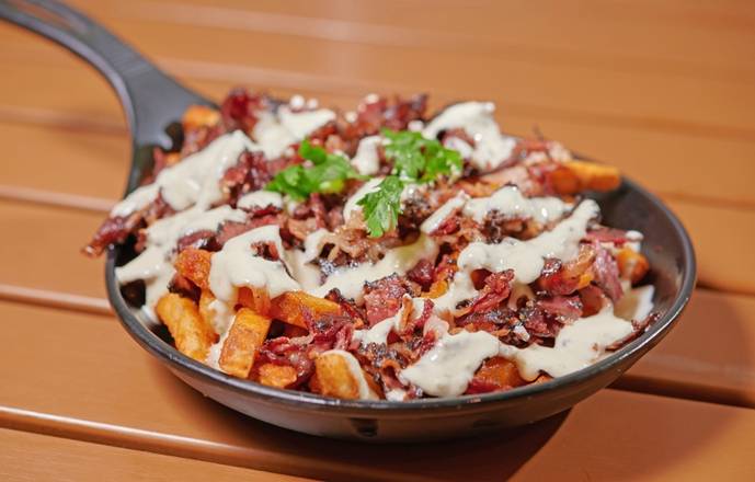 Order Truffle Bacon Fries food online from Holy Schnitzel store, Aventura on bringmethat.com