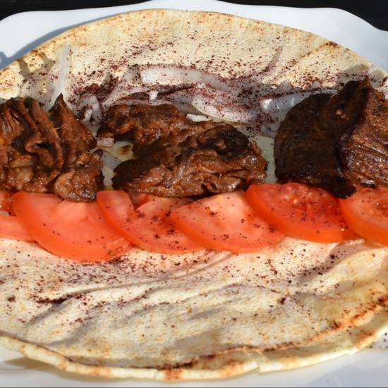 Order Beef Kebab Wrap  food online from Green Street Cafe store, Pasadena on bringmethat.com