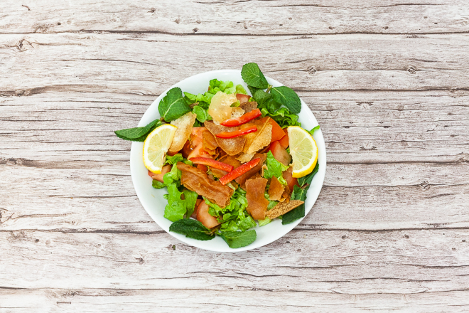 Menu salade poulet