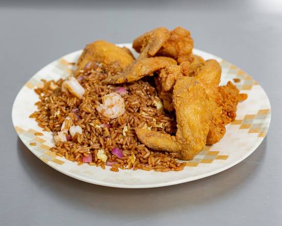 Order Whole Wings (4 pcs) and Shrimp Fried Rice food online from Tasty Shop store, Tampa on bringmethat.com