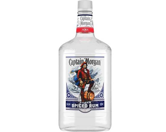 Order Captain Morgan Spice Silver, 1.75 L rum (35.0% ABV) food online from Xtra Liquors & Wines store, WEST MIAMI on bringmethat.com