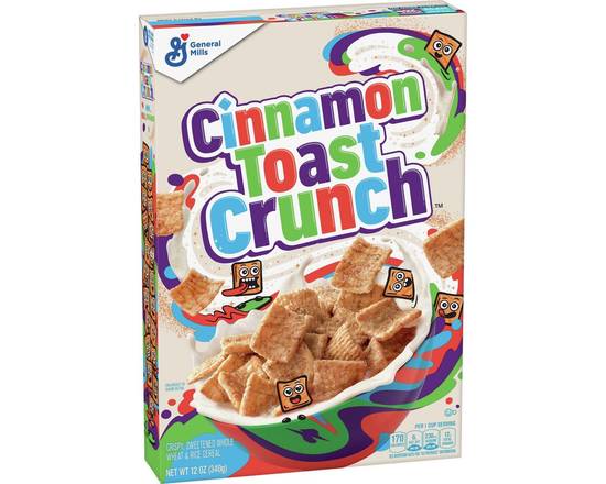 Order Cinnamon Toast Crunch Breakfast Cereal - 12oz - General Mills food online from Trumbull Super Stop store, Trumbull on bringmethat.com