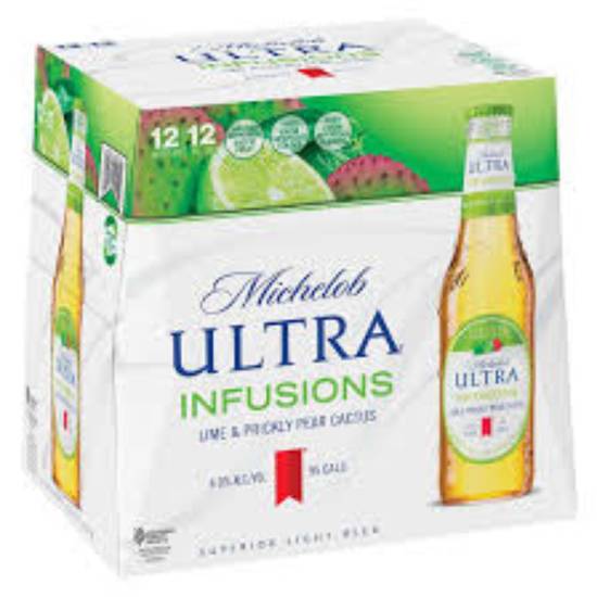 Order MICHELOB ULTRA INFUSIONS 12oz/12pk BOTTLES food online from Duke Liquor & Jr. Market store, Los Angeles on bringmethat.com