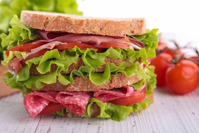 Order The Salami Sandwich food online from The Sandwich Cafe store, San Diego on bringmethat.com