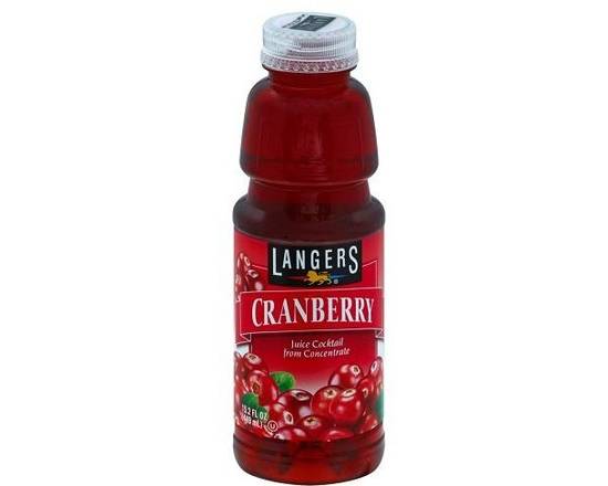 Order Langers Cranberry Coctail 15.2 oz bottle   food online from Glenrose Liquor & Mini Mart store, Glendale on bringmethat.com