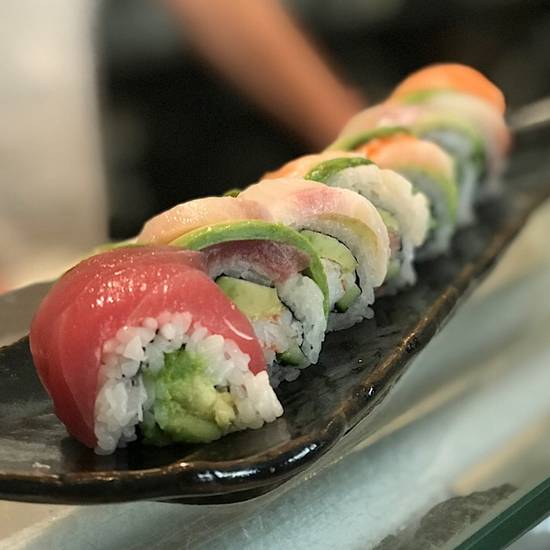 Order Rainbow Cut Roll food online from K-ZO Restaurant store, Culver City on bringmethat.com
