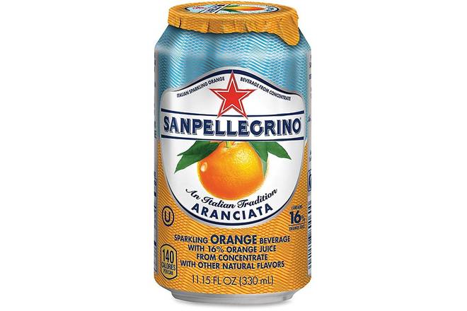 Order SAN PELLEGRINO ARANCIATA CAN food online from Romano's Macaroni Grill - Carrollwood store, Tampa on bringmethat.com