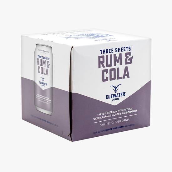Order Cutwater Spirits Rum & Cola food online from The Village Store store, San Diego on bringmethat.com