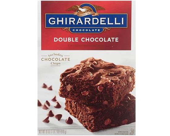 Order Ghirardelli Double Chocolate Brownie Mix 18 Oz food online from Fresko Market store, Miami on bringmethat.com