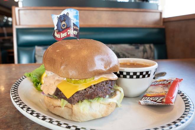 Order Shasta Cheeseburger food online from Black Bear Diner store, Rohnert Park on bringmethat.com