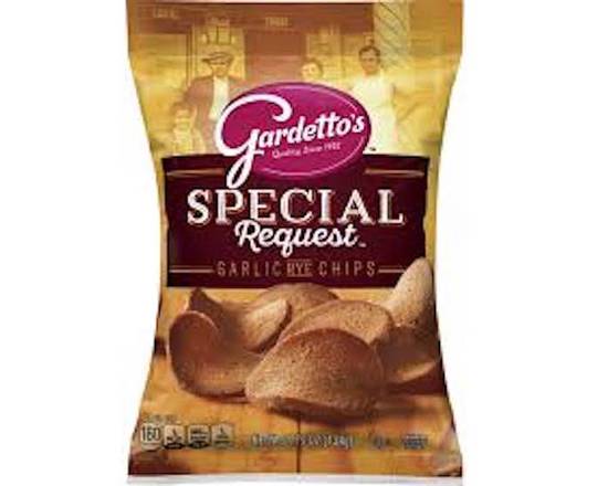 Order Gardetto's Garlic Chips 4.75oz food online from George's Market store, San Francisco on bringmethat.com