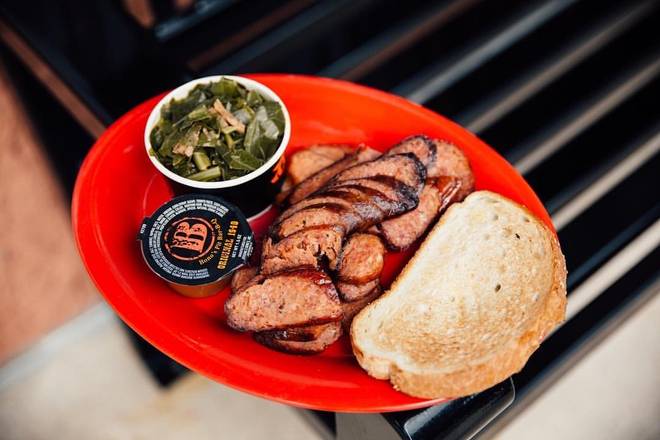 Order Sausage Platter food online from Bonos Pit Bar-B-Q & Catering store, Jacksonville on bringmethat.com