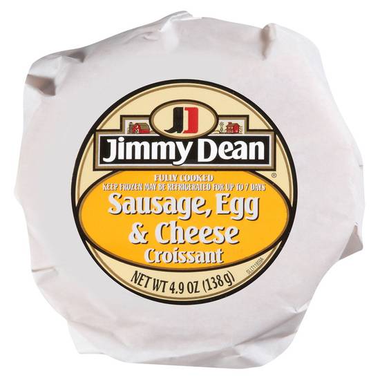 Order Jimmy Dean Sausage, Egg, & Cheese Croissant Sandwich 4.9oz food online from Everyday Needs by Gopuff store, St. Petersburg on bringmethat.com