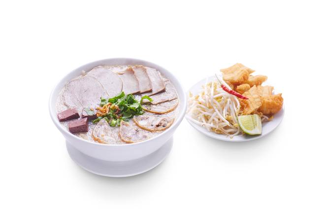 Order Pork Intestine Congee(chaolong) food online from Pho Hai Duong store, Annandale on bringmethat.com
