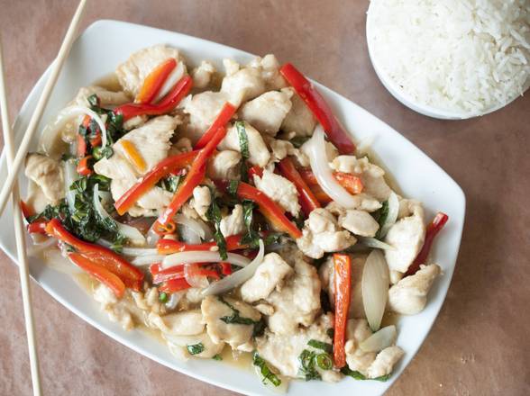 Order Thai Basil Sauce food online from Saba's Grill & Wok store, Houston on bringmethat.com
