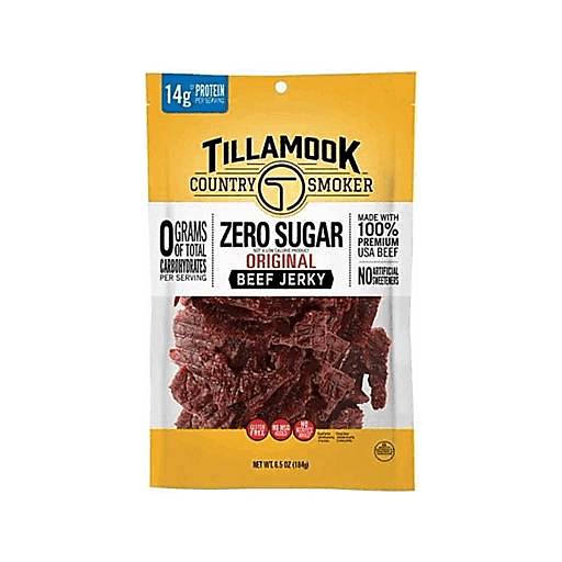 Order Tillamook Original Beef Jerky Zero Sugar (6.5 OZ) 129472 food online from Bevmo! store, Albany on bringmethat.com