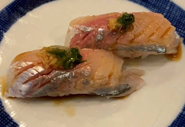 Order Spanish Mackerel Sushi food online from Sushi Katsu-Ya - Woodland Hills store, Woodland Hills on bringmethat.com