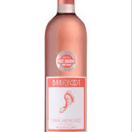 Order BAREFOOT PINK MOSCATO 750ML BOTTLE  food online from Duke Liquor & Jr. Market store, Los Angeles on bringmethat.com