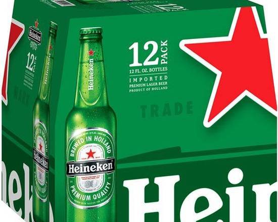 Order Heineken, 12pk-12oz bottle glass beer (5.30% ABV) food online from Fresko Market store, Miami on bringmethat.com