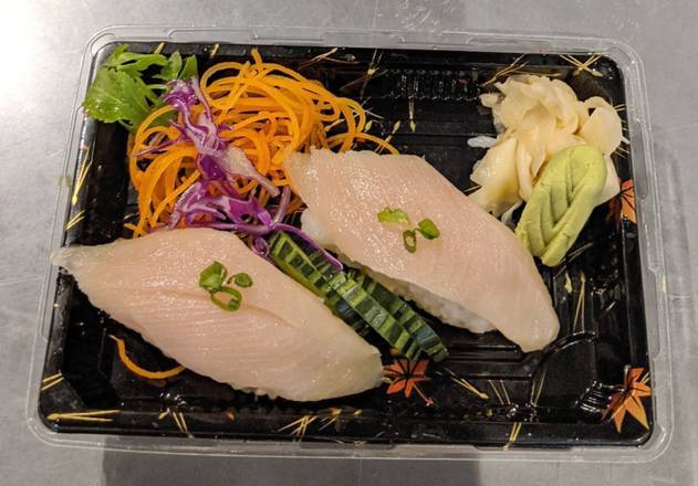 Order Hamachi (Yellowtail) Nigiri food online from Jojo Sushi Bar & Restaurant store, Santa Rosa on bringmethat.com