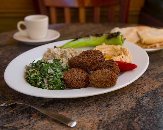 Order Side of Falafel w/Hummus food online from Black Seed Cafe & Grill store, Boston on bringmethat.com