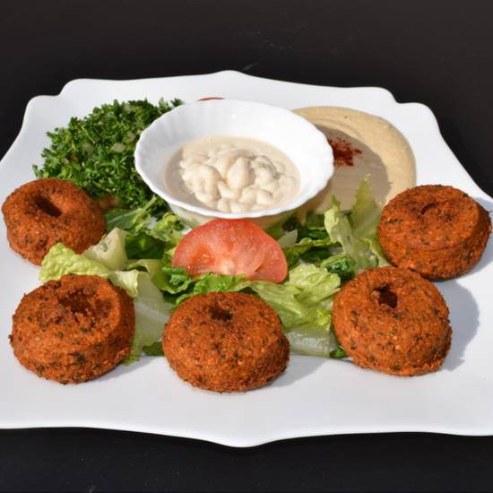 Order Falafel Plate  food online from Green Street Cafe store, Pasadena on bringmethat.com