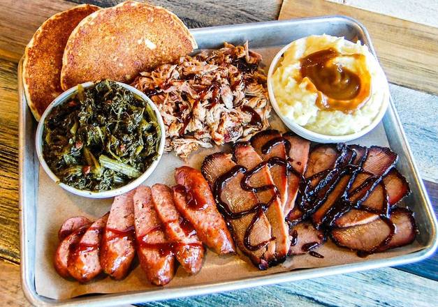 Order 3 Meat Sampler food online from Bar-b-Cutie store, Nashville on bringmethat.com