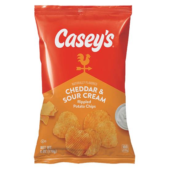 Order Casey's Cheddar & Sour Cream Chips 6oz food online from Casey store, Eau Claire on bringmethat.com