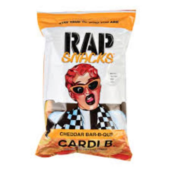 Order Rap Snacks Cardi B. Cheddar BBQ Regular food online from Mamba Mart store, Los Angeles on bringmethat.com