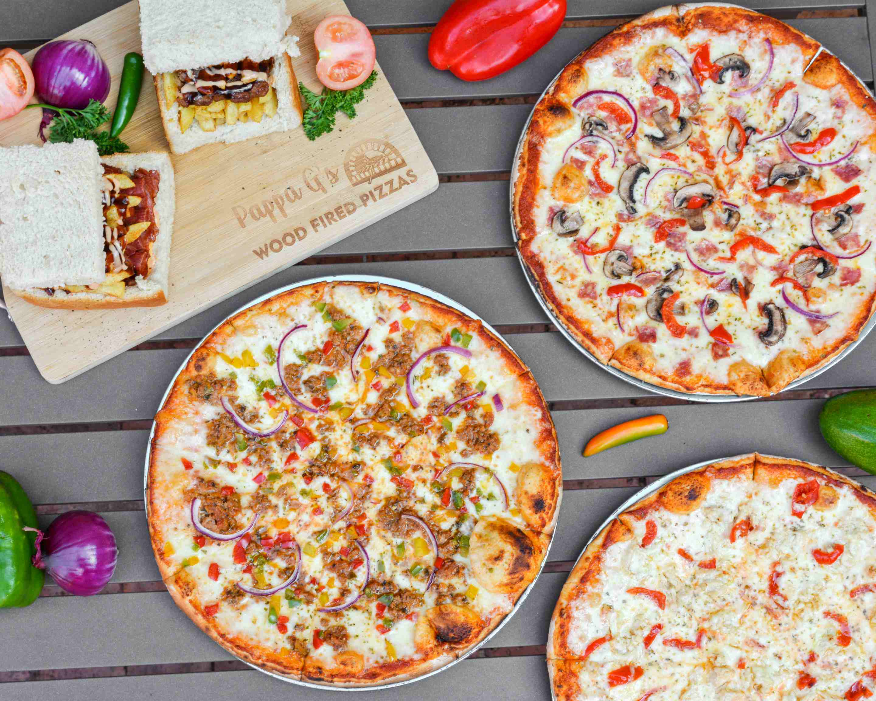 Order Pappa G's Wood Fired Pizzas and Kota Kings, Waterkloof Glen Menu