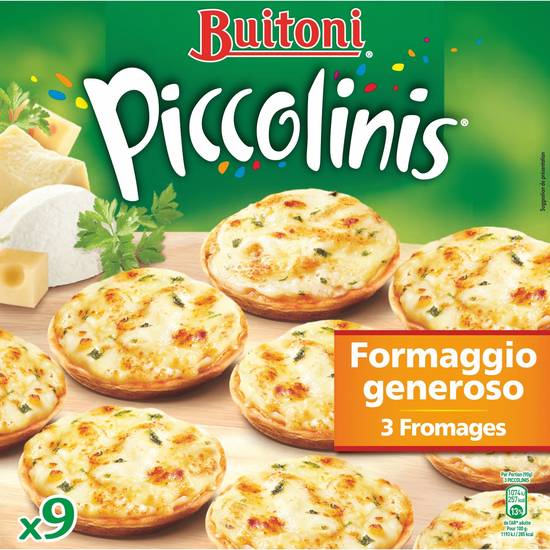 9 Piccolinis 3 formaggi 270 gr