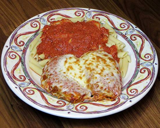 Order Chicken Parmesan and Pasta Entree - ( Entree only ) food online from Best Ny Pizza store, Tampa on bringmethat.com