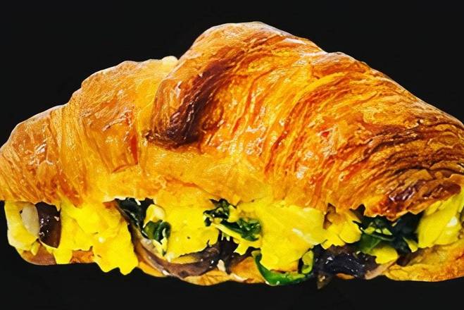 Order Potato, Egg, and Cheese Croissant Sandwich food online from Breakfast, Burgers & Tax-Mex Express store, Cedar Park on bringmethat.com
