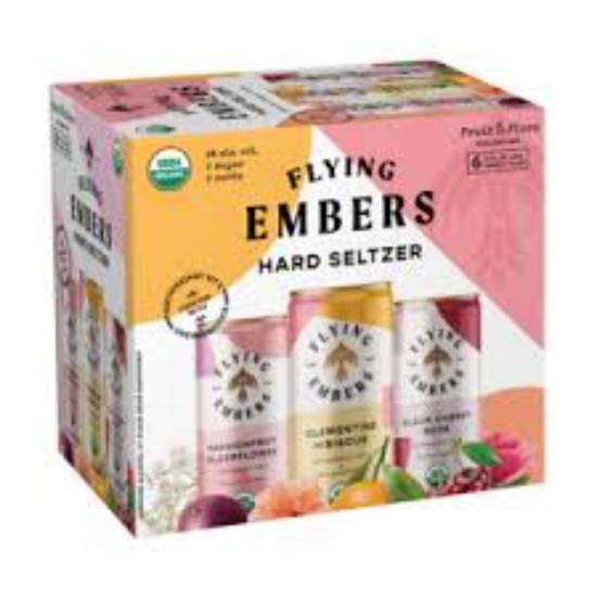 Order FLYING EMBERS HARD SELTZER BOTANICALS 6PK food online from Duke Liquor & Jr. Market store, Los Angeles on bringmethat.com