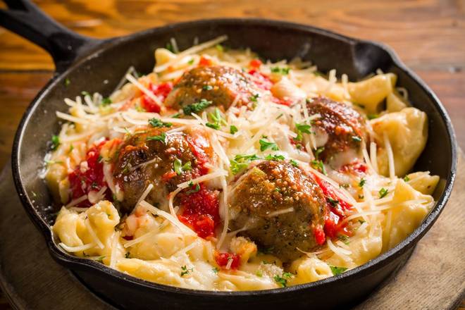 Order Meatball Mac & Cheese food online from The Rock Wood Fired Pizza store, Tacoma on bringmethat.com