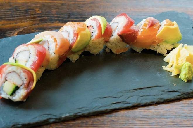 Order Rainbow Roll food online from Mika Sushi II store, Westminster on bringmethat.com