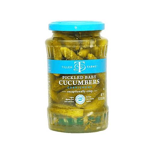 Order Tillen Pickled Baby Cucumber 12.3oz (12.3 OZ) 117491 food online from Bevmo! store, Albany on bringmethat.com
