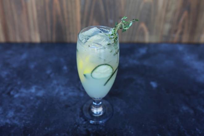 Order Cucumber Thyme Lemonade food online from Lazy Dog Restaurant & Bar store, Boca Raton on bringmethat.com
