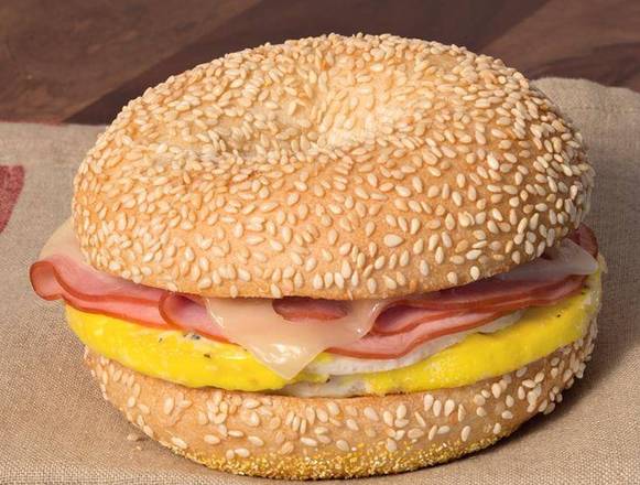 Order Ham Egg and Swiss Sandwich food online from Einstein Bros Bagels store, Palm Harbor on bringmethat.com