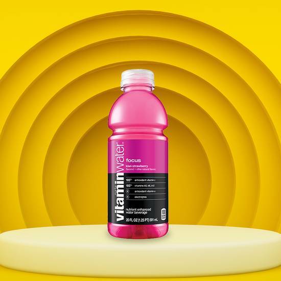 Order Focus Kiwi-Strawberry Vitamin Water 17oz food online from Treat Fleet store, Anaheim on bringmethat.com
