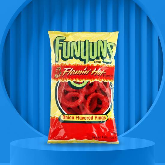 Order Flamin Hot Funyuns 6oz food online from Treat Fleet store, Anaheim on bringmethat.com