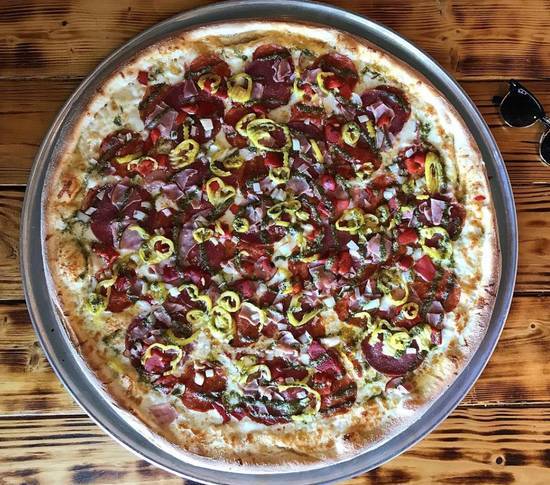 Order The Gambino Pie food online from Biggie's Pizza store, Jacksonville Beach on bringmethat.com