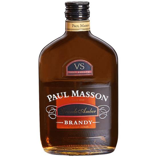 Order Paul Masson Grande Amber Brandy  375ML 40%ABV  food online from Princess Liquors store, Port Saint Lucie on bringmethat.com